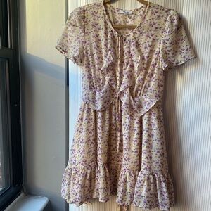 Floral Babydoll Dress in Floral and Frills design